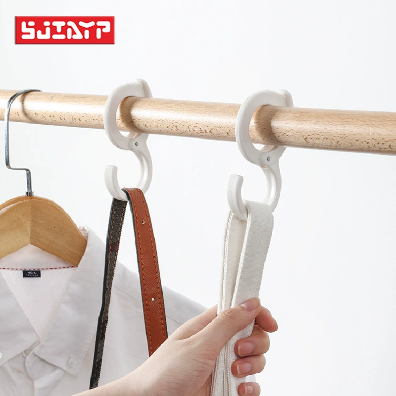 Японский многофункциональный S-образный крючок регулируемый платяной шкаф настольный стол без пробития домашний пластиковый крючок