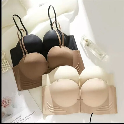 Philippines' Popular Water-Pattern Front-Clasp Bra for Women with Small Busts, Seamless, Wireless, Breathable, Non-Slip, Strapless Bra Philippines' Popular Water-Pattern Front-Clasp Bra for Women with Small Busts, Seamless, Wireless, Breathable, Non-Slip, Strapless Bra