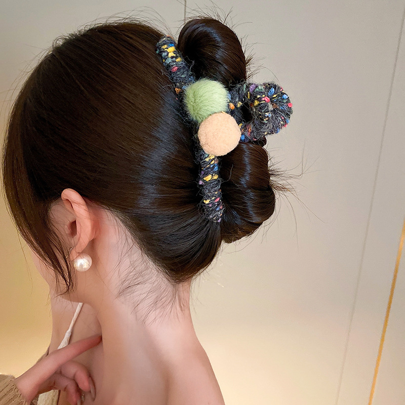 Fashion Geometric Bow Knot Cloth Handmade Hair Band Hair Tie Hair Claws 1 Piece8