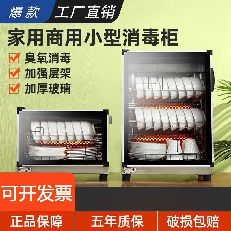 Disinfection Cabinet for Home and Commercial Use, Vertical Small 2025 New Model Disinfection Cupboard for Kitchen Bowls and Chopsticks, Countertop Type