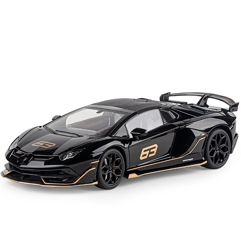 黒曼巴/OK1:18ランボエヴェンタドコースの牛SVJ 63オープンカー分解可能連動自動車モデル