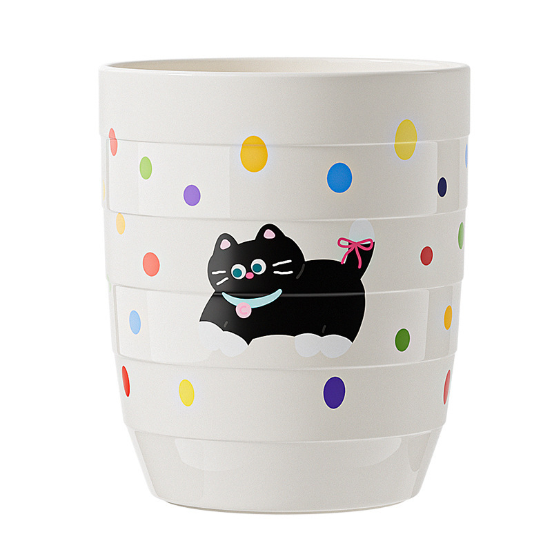 かわいいゴミ箱 2025 新しいスタイルの家庭用リビングルーム、ベッドルーム、キッチン、バスルーム、トイレ、大容量、見栄えの良いペーパーバスケット|undefined