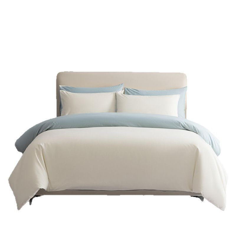 Lycell Tensei ropa de cama de verano de cuatro piezas de seda de hielo cubierta de edredón fresco sábana seda resbaladiza cama desnuda