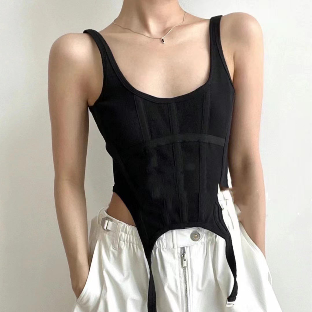 Pantalones cargo de paracaídas americanos de diseñador, pantalones de pierna ancha holgados y adelgazantes con cordón y cremallera fina de verano image 4
