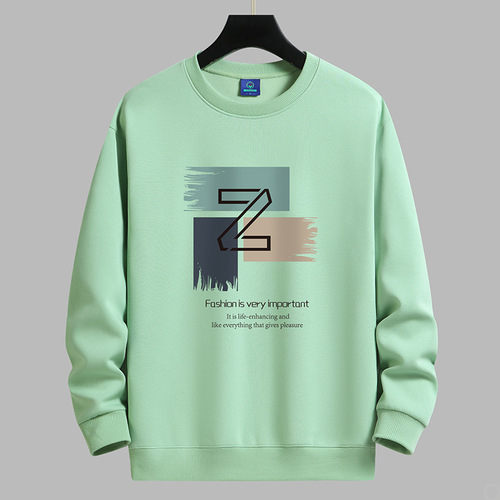 Men's Loose Fit Round Neck Sweatshirt, Thin Version, Autumn Style, National Trend, Couple Style, Student Long Sleeve Fashion Top