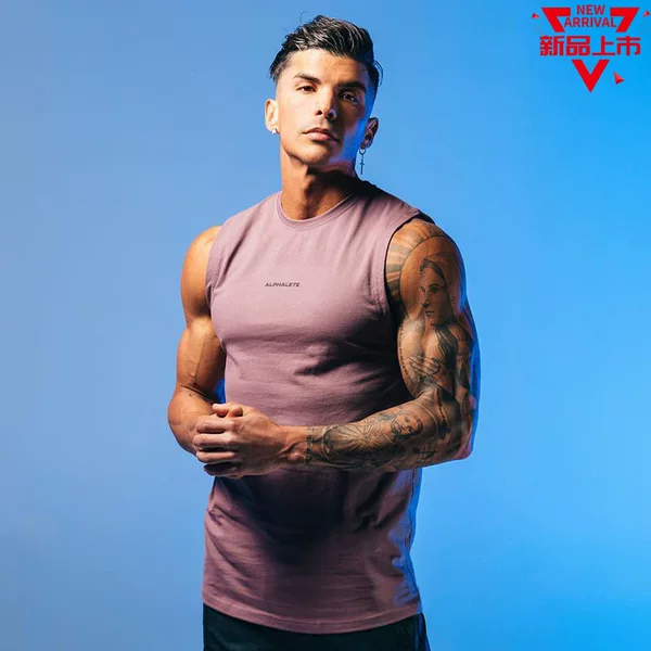 Muscle Fitness Brothers Sports Fitness Korean Breathable Loose Vest Men's Vest Training Men's Vest