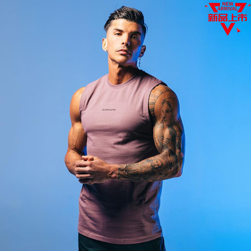 Muscle Fitness Brothers Sports Fitness Korean Breathable Loose Vest Men's Vest Training Men's Vest Muscle Fitness Brothers Sports Fitness Korean Breathable Loose Vest Men's Vest Training Men's Vest