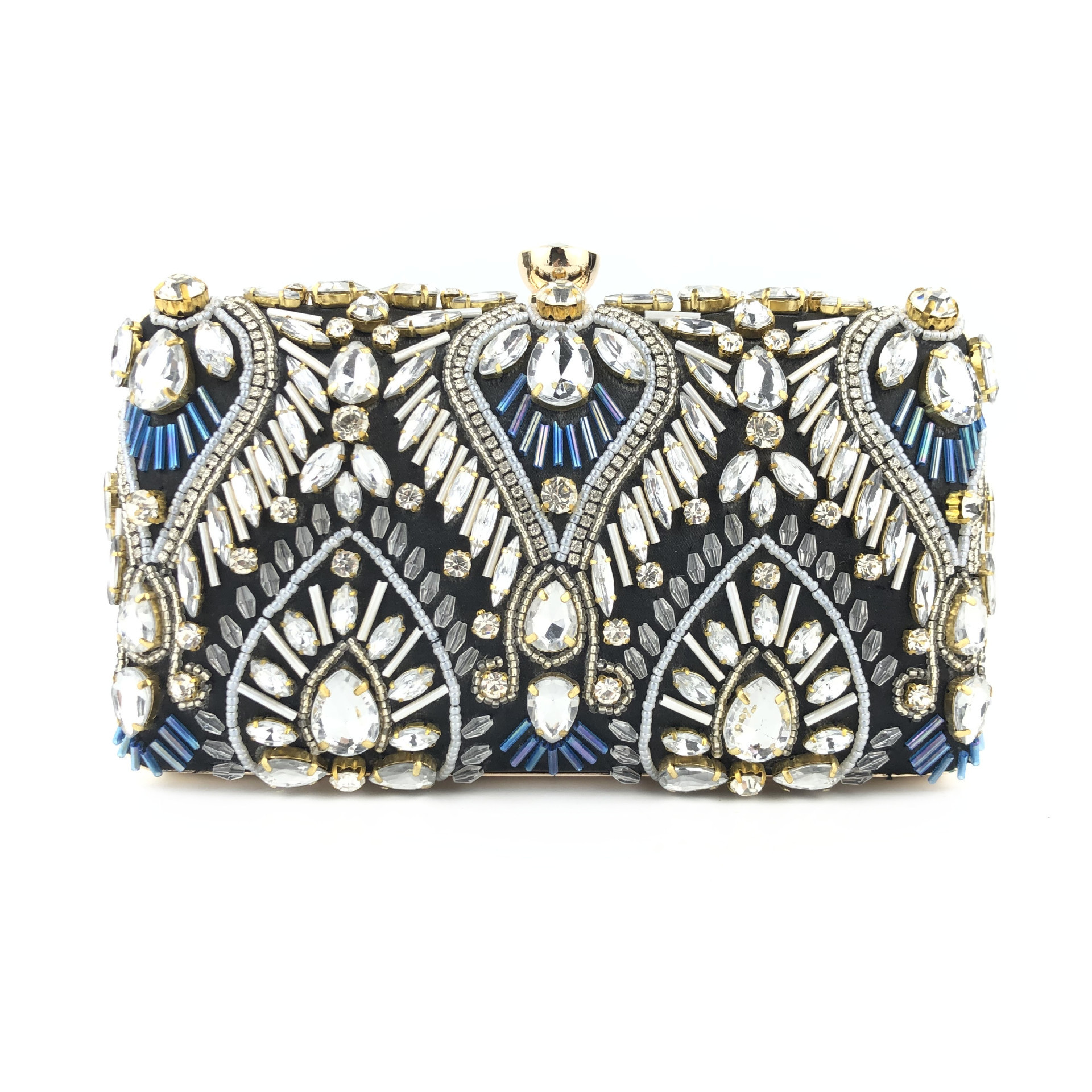 2021 europeo y americano nuevo rhinestone de cuentas noche bolso vestido banquete bolsa Socialite embrague bolso de hombro transfronterizo