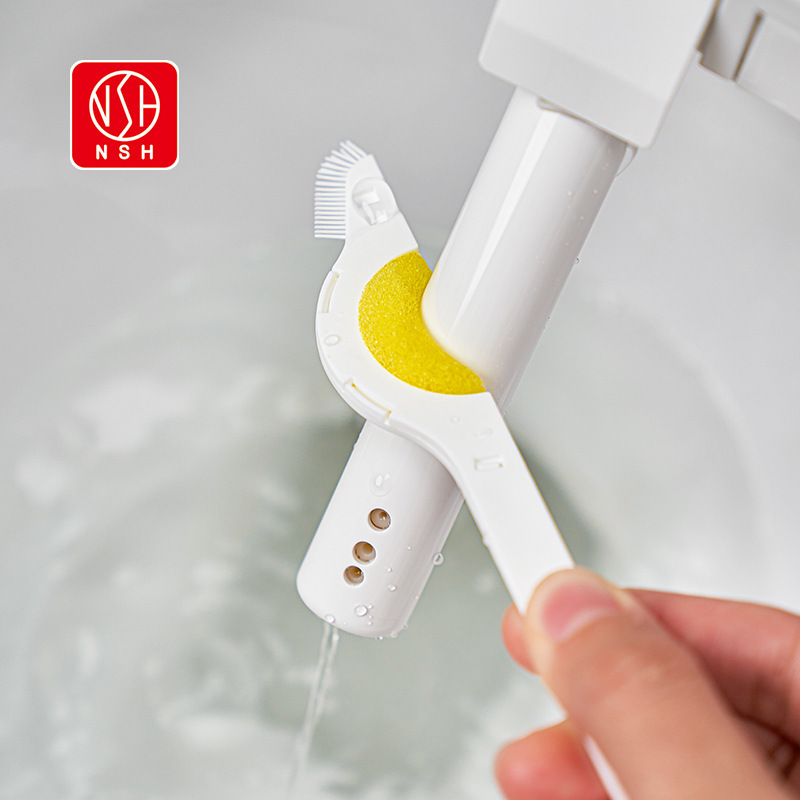 Nsh 6070 Toilet Seat Nozzle Cleaning Brush Sponge Brush Creative Gap Brush Automatic Toilet Spray Pipe Brush