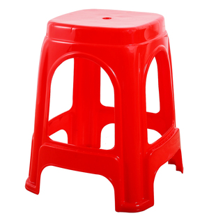 (25 Pieces) Thickened Plastic Stools, Cooked Plastic Household Living Room Dining Chairs, Adult Plastic High Stools, Benches and Square Stools