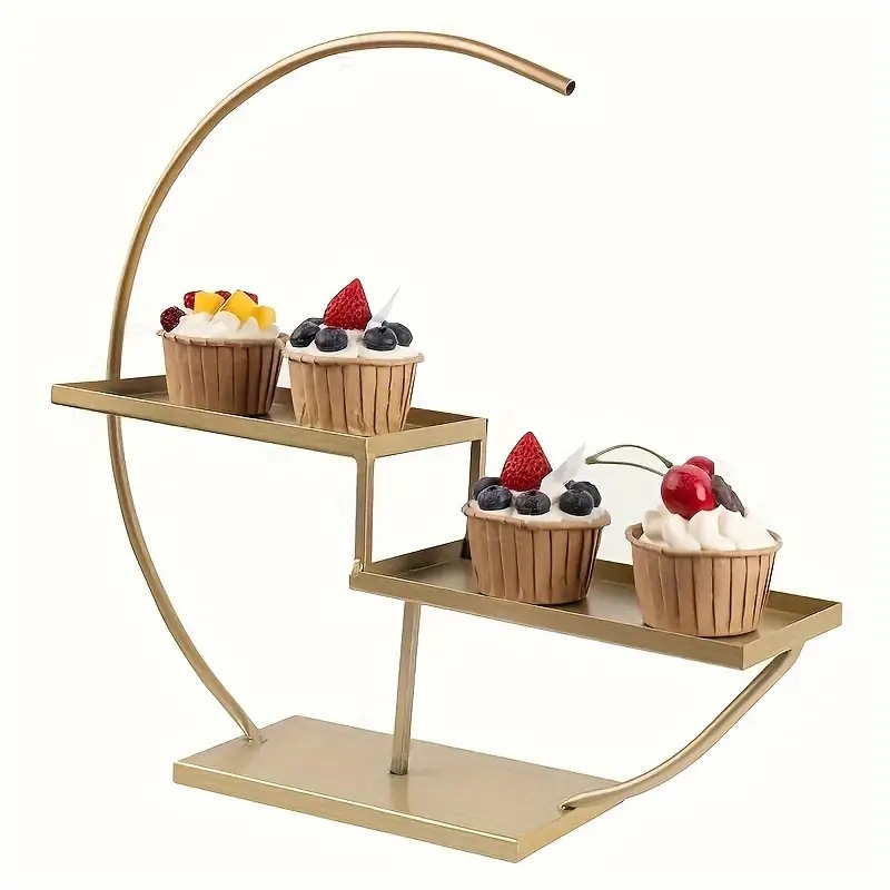 Transfronterizos Amazon temu postre estante de exhibición bandeja de pastel estante de pastel diseño de cumpleaños