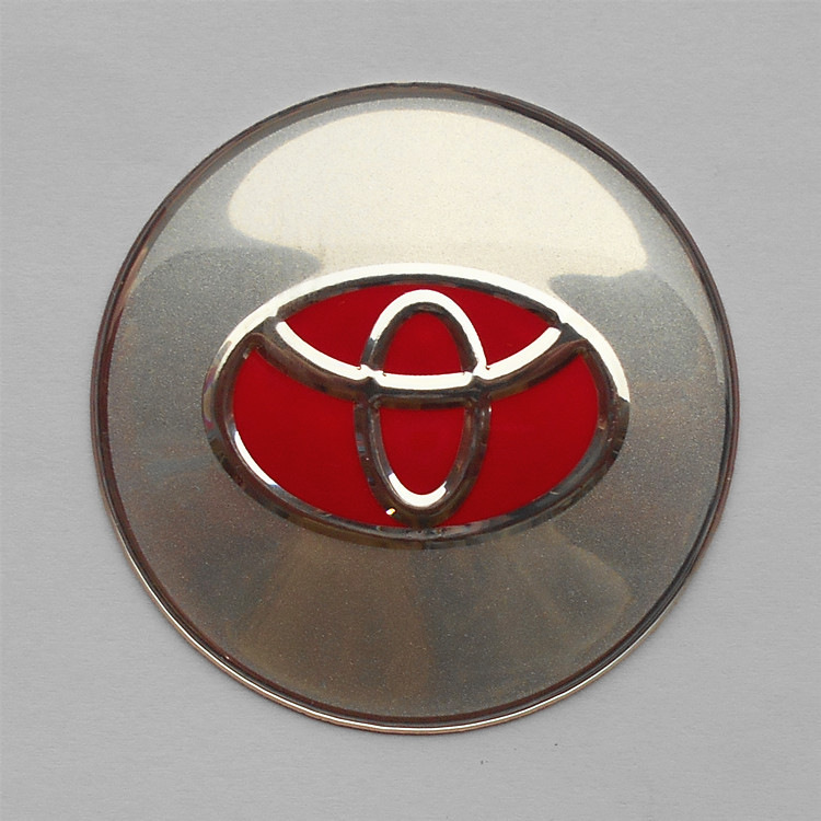 Etiqueta decorativa del logotipo del automóvil Etiqueta engomada del automóvil de metal Etiqueta de modificación del volante Etiqueta del cubo de la rueda Etiqueta del automóvil de cada marca 65mm