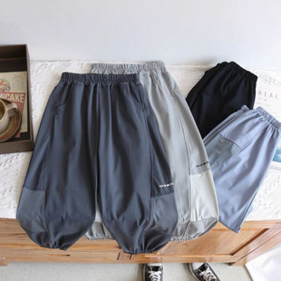 [Breathable Mesh Quick-Drying Pants] Children's Thin Quick-Drying Pants for Middle and Large Kidsren, Cool Summer Loose Breathable Anti-Mosquito Pants
