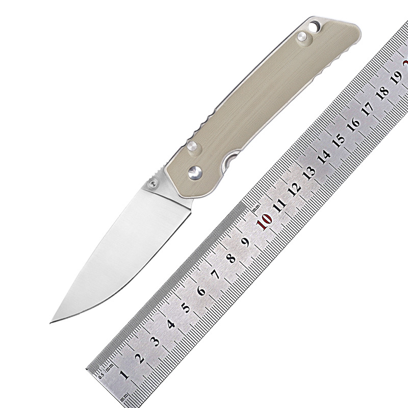 现货批发熊头轴承折刀g10柄D2钢刃户外小刀具edc随身便携折叠刀