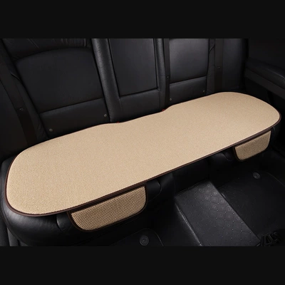 non-slip simple wear-resistant free bundle — Seat cushion, seat cover - rear-strip-1-warm-rice