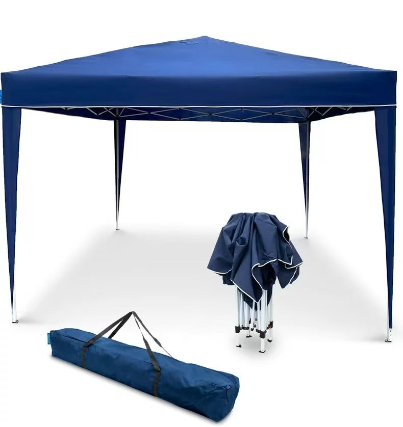 Outdoor Advertising Tent, Vehicle-Mounted Hollow Canopy Display, Folding Tent, Exhibition Tent, Custom Four-Corner Tent 3× 3m