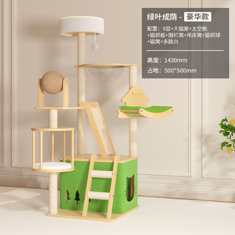 녹색 잎이 그늘진 럭셔리 모델