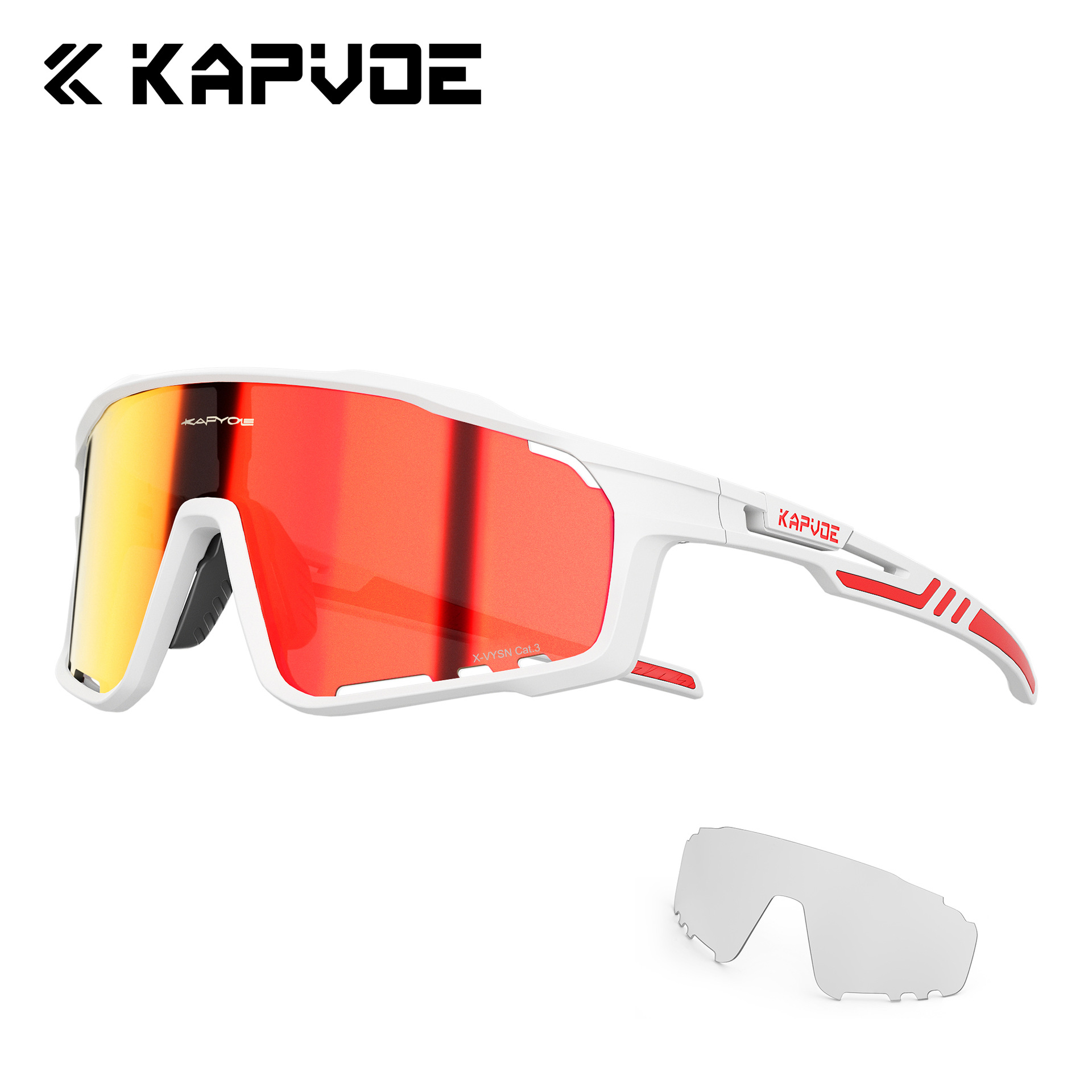 Gafas de Ciclismo Fotocromáticas de TR90 con 2 Lentes A Prueba de Viento para Montaña