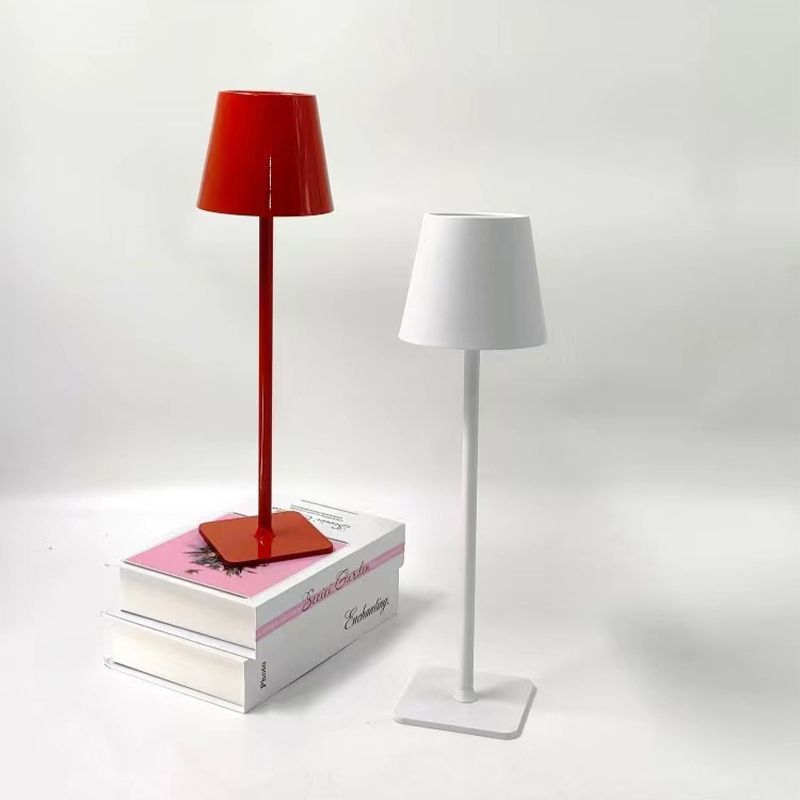Comercio exterior recargable red lámpara de mesa comedor dormitorio café decoración lámpara de mesa estudio lámpara de mesa simple sala de exposiciones mesa