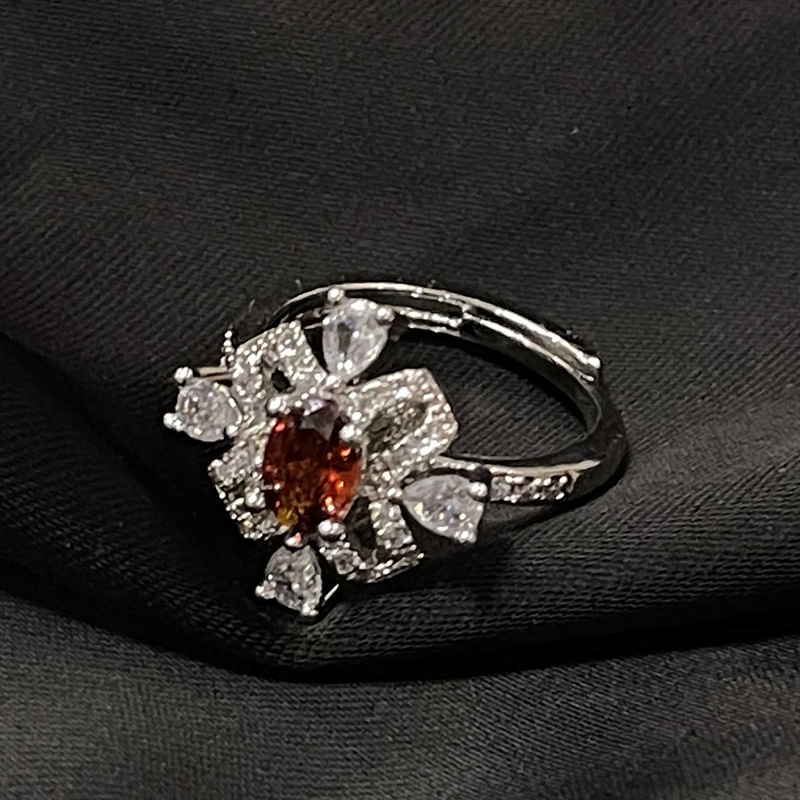 7g Weight Zircon Inlay Material Rings Classification Adjustable Ring Size 1 Piece Quantity Daily Occasion Copper Material Geometric Pattern All Seasons Season Women's Gender Inlay Design IG Style, Shiny Style Wholesale Jewelry IG Style Shiny Geometric Copper Zircon Inlay Rings 7