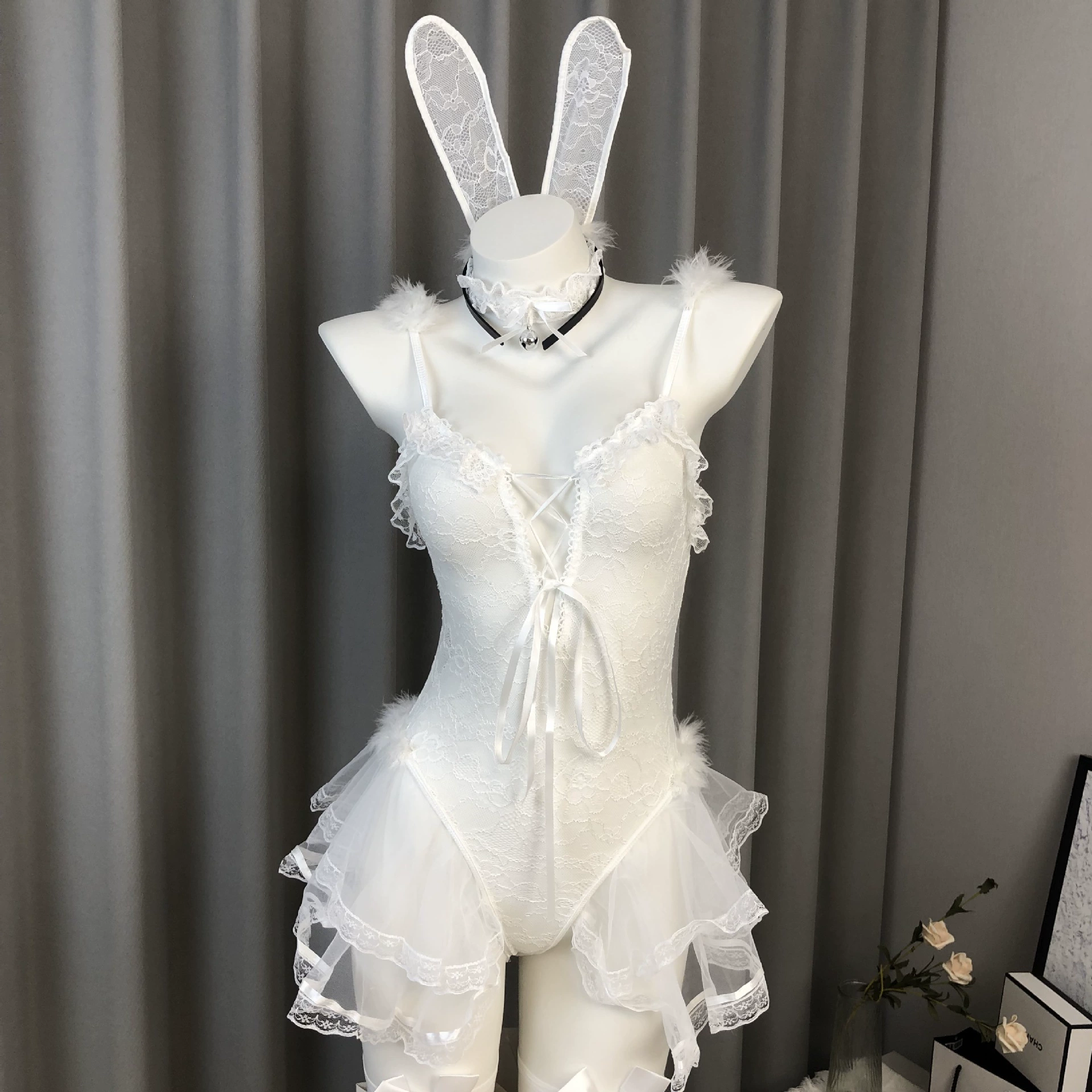Сексуальная пижама для любимой, кружевное белье, косплей, утягивающий эффект