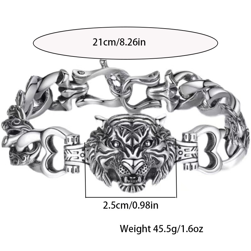 Yun Brocade cross-border ventas vintage pulsera de dragón hip hop personalidad masculina pulsera tótem hip hop punk fabricantes exclusivos
