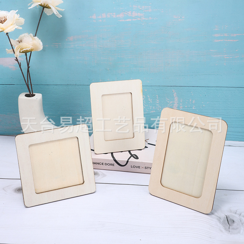 Cross-Border Direct Sales DIY Handmade Photo Frame Base 5-Inch Oval Tabletop Blank Parent-Child Children's Materials Cross-Border Direct Sales DIY Handmade Photo Frame Base 5-Inch Oval Tabletop Blank Parent-Child Children's Materials