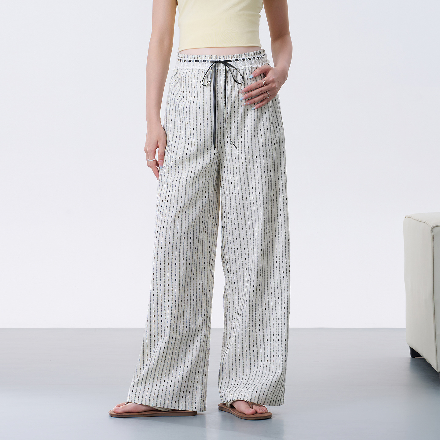 Maternity Pants Spring/Summer 2026 New Style, Non-Tightening on the Belly, Plus-Size Casual Pants, Petite Wide-Leg Pants for Spring Wear
