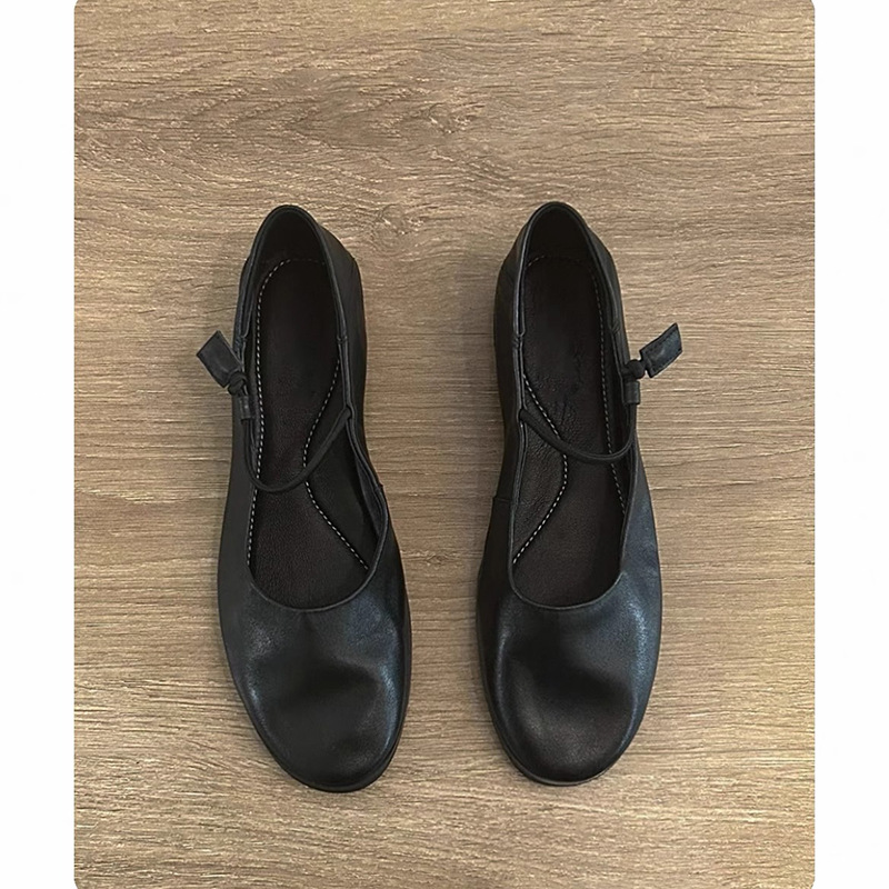 Scarpe mary jane in vera pelle da donna décolleté basse comode_voghion.com