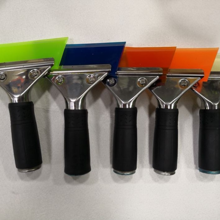 进口牛筋刮（多种颜色，夹式手柄），牛筋水刮，贴膜牛筋刮