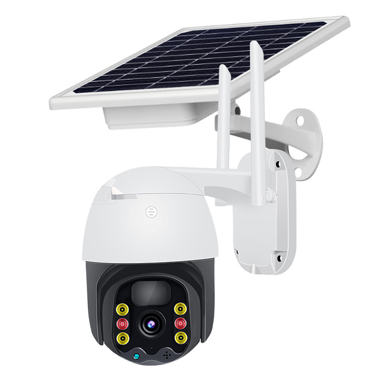 Al Aire Libre 4G cámara de vigilancia HD visión nocturna inteligente 360 grados bola giratoria máquina inalámbrica WiFi solar vigilancia