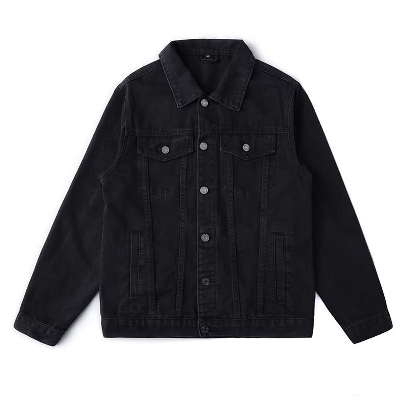 European and American Retro Denim Jacket Men's 2024 New Slim-fit Slim-fit Short Jacket