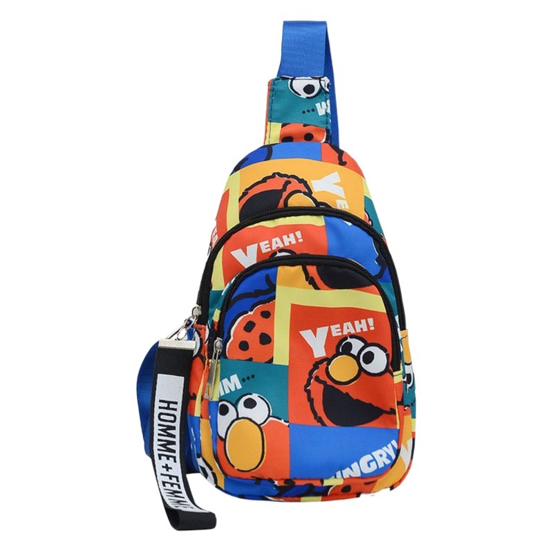 Bolsa para niños 2023 nueva bolsa de hombro de dibujos animados bolsa de pecho de tela de nylon ins bolsa de hombro de niña de moda al por mayor