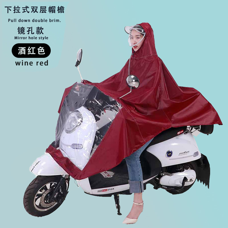 Raincoat eléctrico largo todo el cuerpo a prueba de tormentas motocicleta batería coche una sola persona para aumentar el grosor raincoat al por mayor