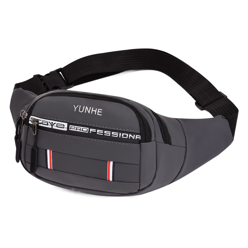 Cross-border New Men's Waist Bag Korean Style Waterproof Oxford Cloth Outdoor Sports Shoulder Crossbody Bag Change Mobile Phone Chest Bag