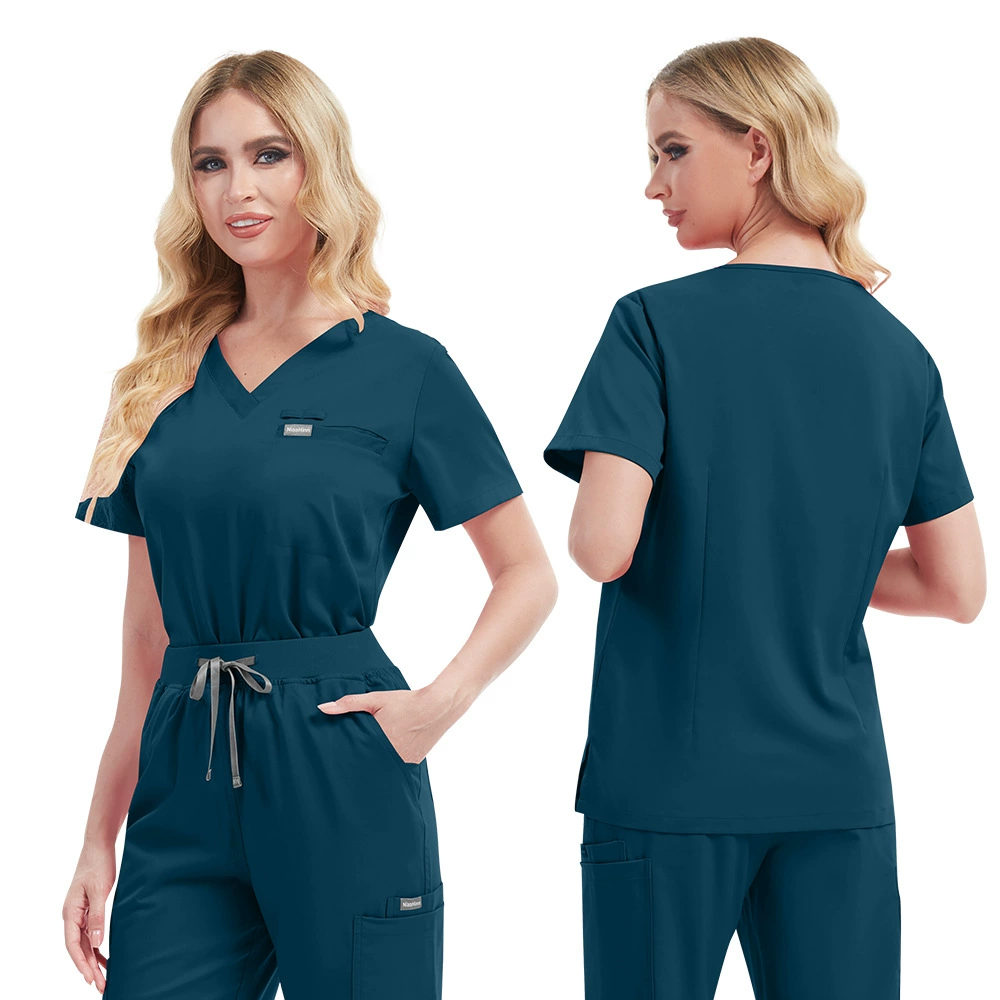 Быстрая сушка эластичной униформы- overall, с коротким рукавом, спецодежда