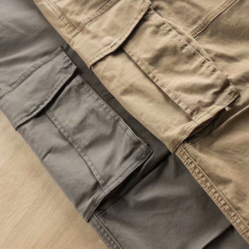 Work pants men's Korean style straight-leg loose workers' work casual pants summer simple multi-pocket men's labor protection pants