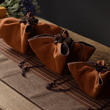 [加厚吸水茶巾袋]紫砂壶包装袋瓷器古董茶杯收纳袋茶巾荷包袋批量