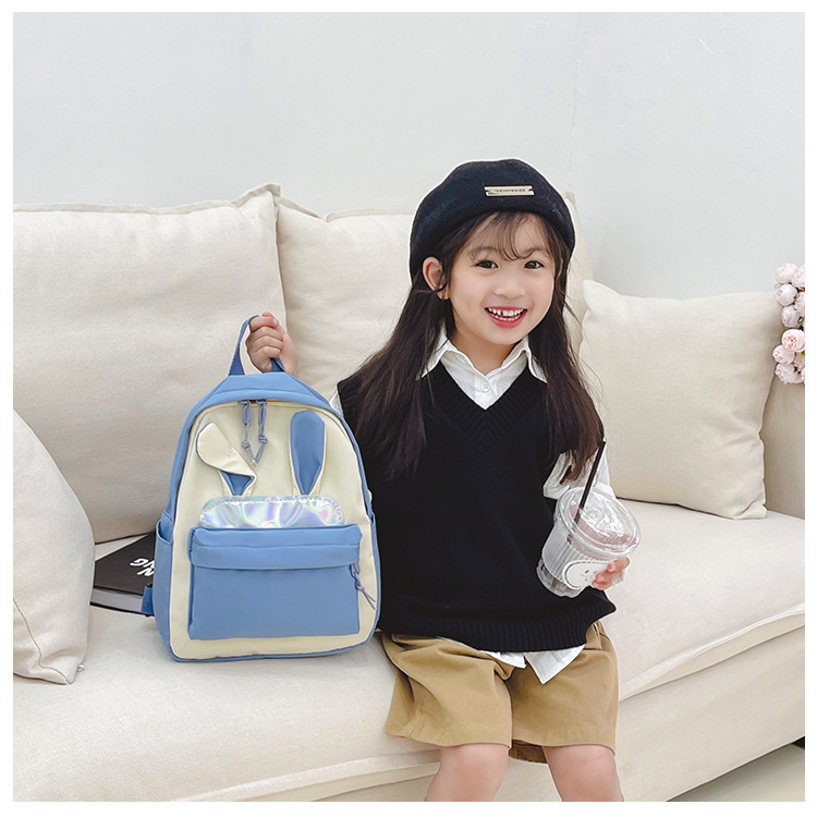 446g Weight Sequins, Sewing Thread Fashion Element Zipper Closure Type Double Shoulder Straps Strap Type Functional Backpack Bags Type Casual, School Occasion Nylon Material School Backpack, Kids Backpack Backpack Animal Pattern All Seasons Season Kid'S Gender Cute Style Square Shape Kid'S Nylon Animal Cute Sequins Sewing Thread Square Zipper Functional Backpack 8