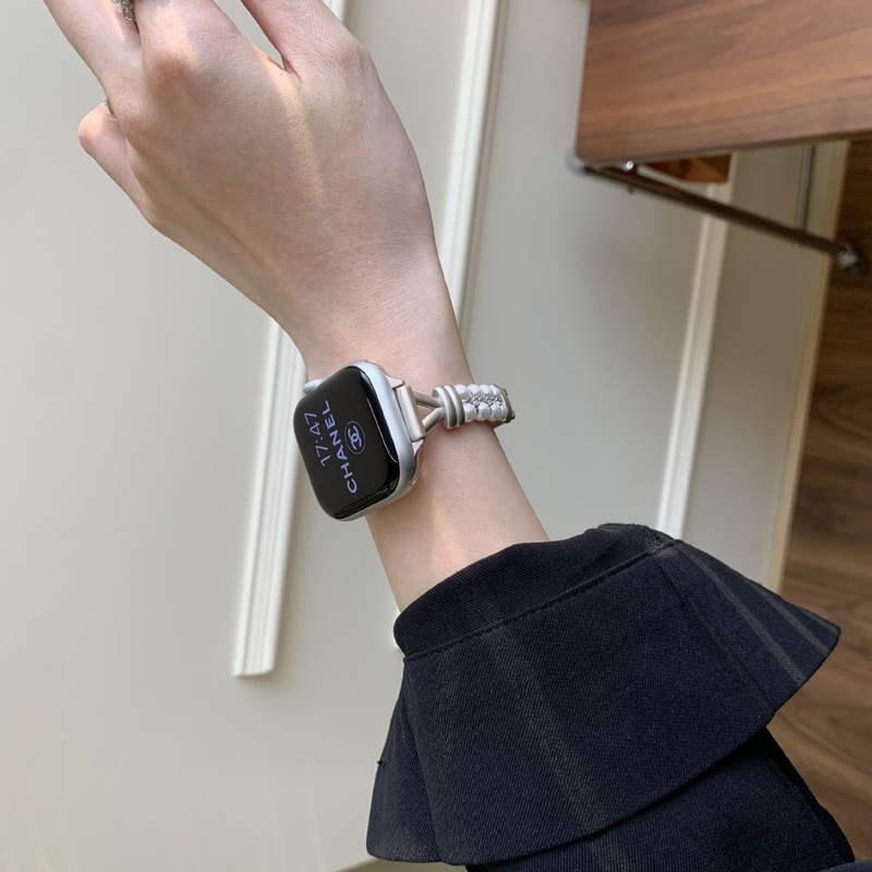 适用于苹果iwatchSE109876手表带FIT4华为GT5珍珠小香风小米89pro|undefined
