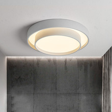 LED簡約現代卧室吸頂燈 超薄圓形燈飾客廳燈創意書房餐廳陽台燈具