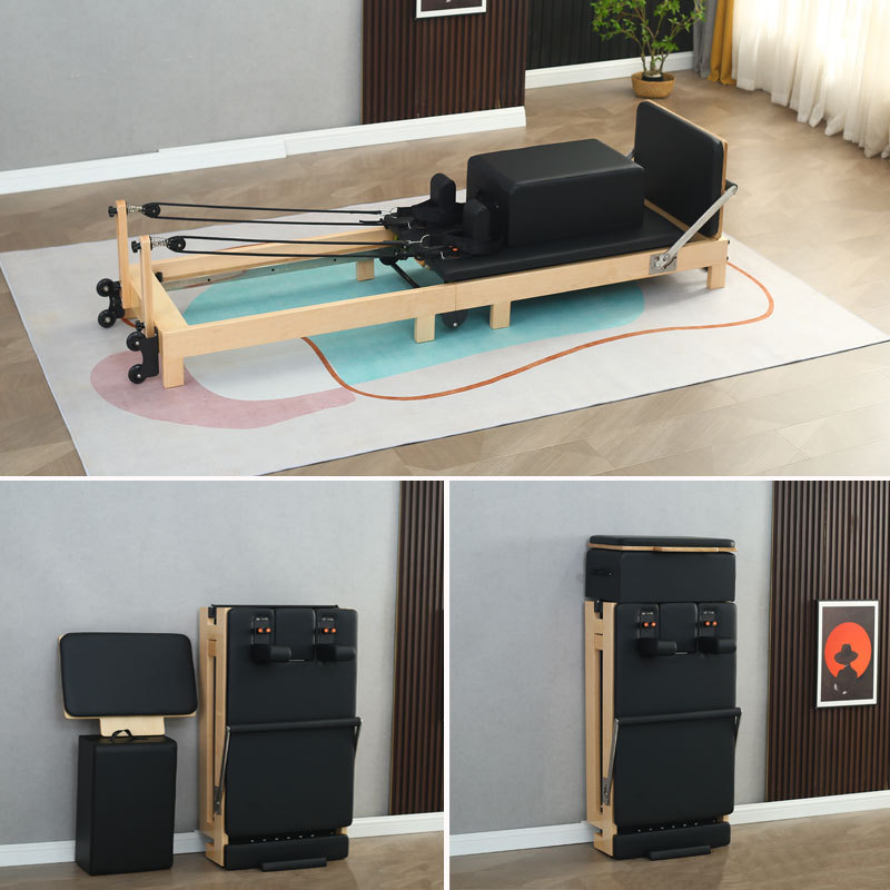 Pilates aleación de aluminio plegable cama núcleo estudio de yoga educación privada gimnasio Enseñanza Comercial equipo de fitness cama plegable