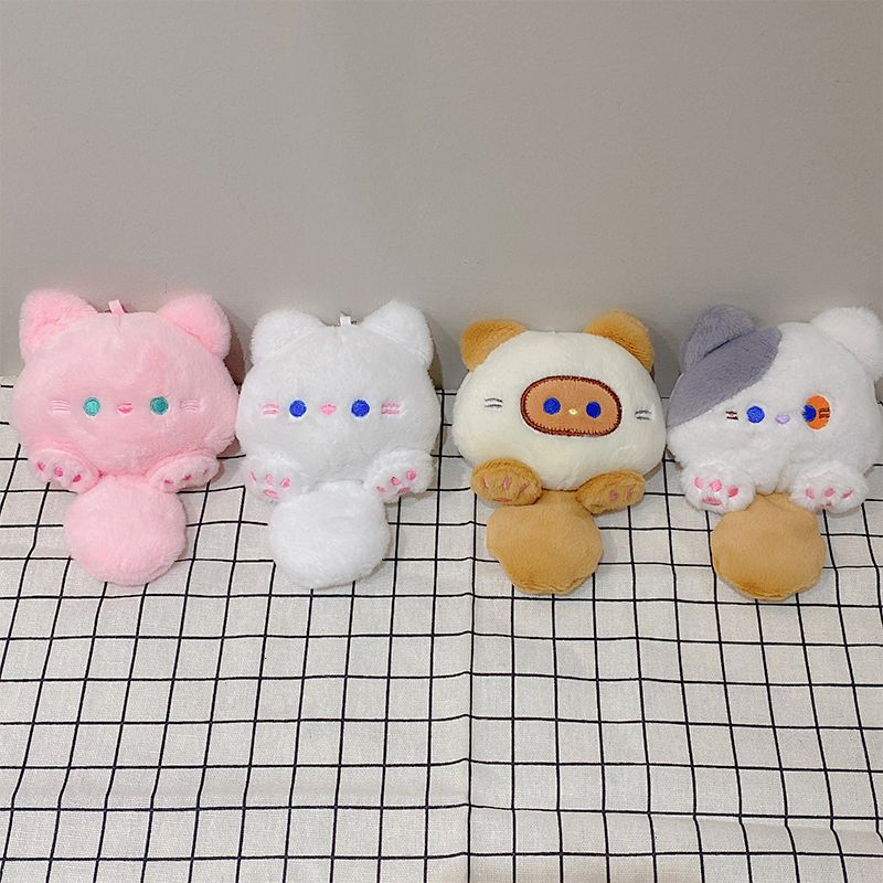 Las celebridades de Internet chillan BIBI gato muñeco de peluche colgante lindo bip gato llavero bolso de gato colgante