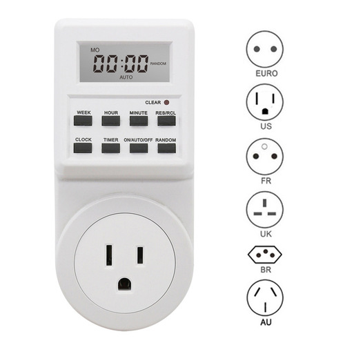 Manufacturer supplies small screen timer switch smart socket, timer socket, household multi-function timing socket