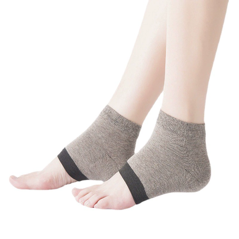 Трансграничные трещины стопы и четыре сезона силиконовые чехлы для ног хлопчатобумажные носки силиконовые ножки