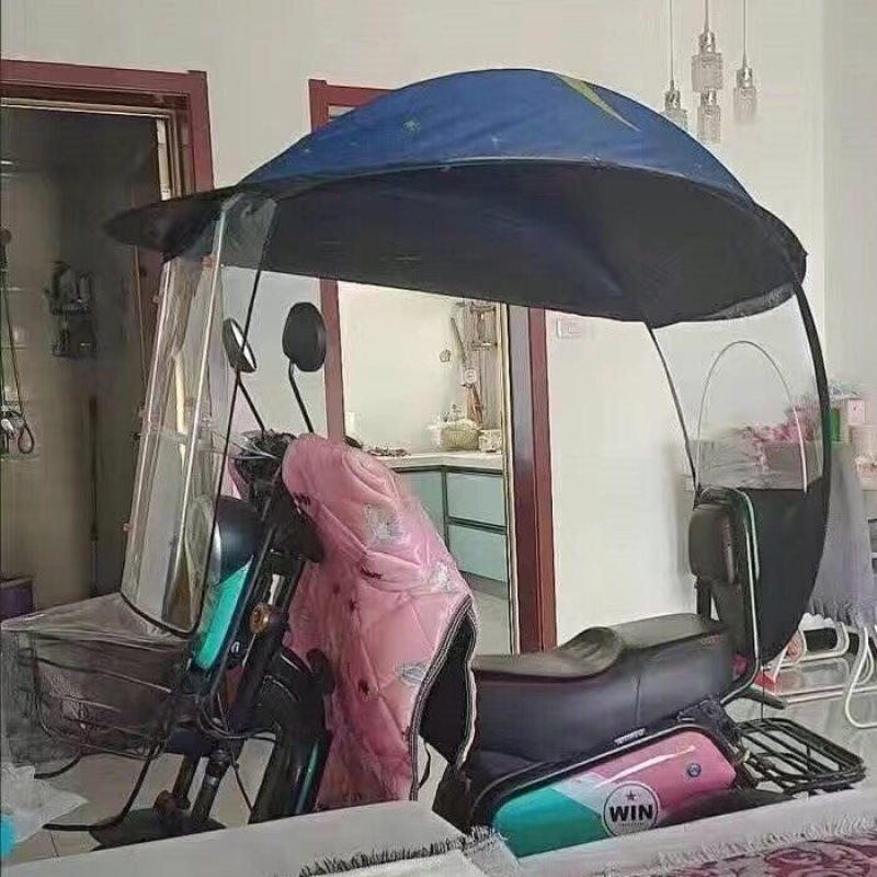 电动三轮车雨棚蓬遮阳防晒罩电瓶摩托车遮雨棚老人代步车挡风车棚|undefined
