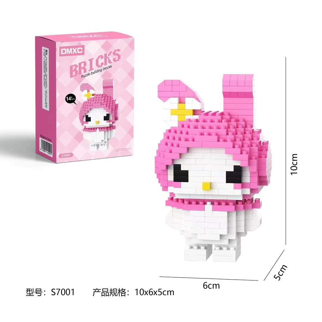 Mini Building Block Set — Sanrio-style Small-Particle Constructor Figures, Gift for Kids