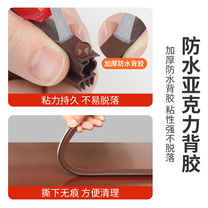 防盜門密封條進戶門縫隙門窗漏風防風房門隔音條門底門框木門膠條