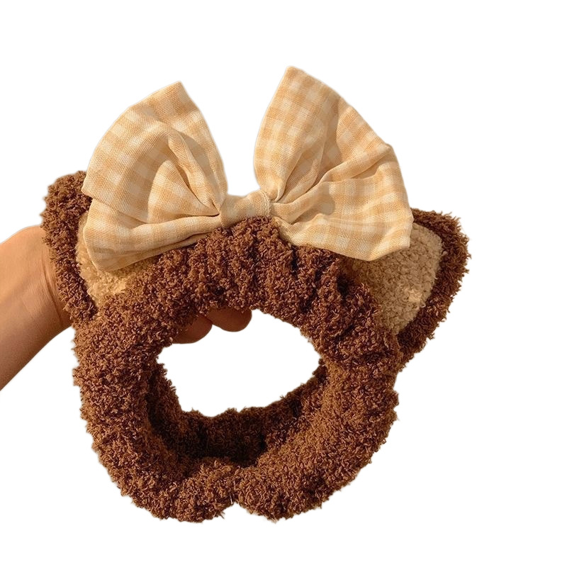 Nueva diadema de lazo de lazo de oreja de gato de dibujos animados