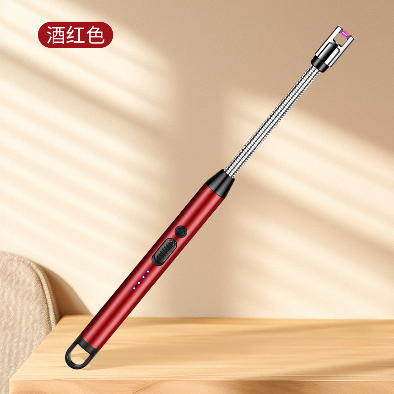 JL825 Encendedor de estufa de gas largo vela encendedor de carga de pulso encendedor electrónico encendedor